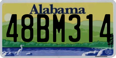 AL license plate 48BM314