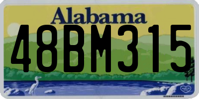 AL license plate 48BM315