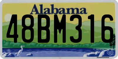 AL license plate 48BM316