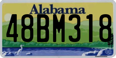 AL license plate 48BM318