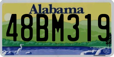 AL license plate 48BM319