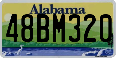AL license plate 48BM320