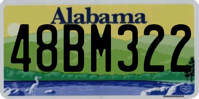 AL license plate 48BM322