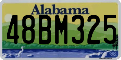 AL license plate 48BM325