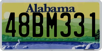 AL license plate 48BM331