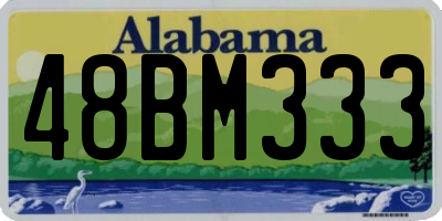 AL license plate 48BM333