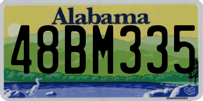 AL license plate 48BM335