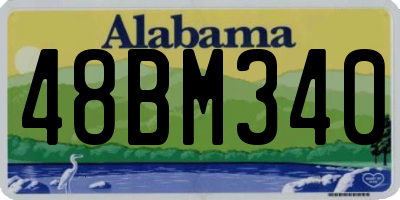 AL license plate 48BM340