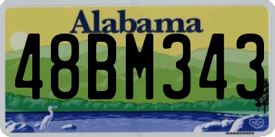 AL license plate 48BM343