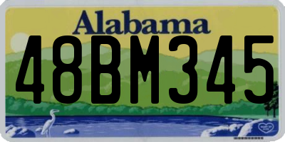 AL license plate 48BM345