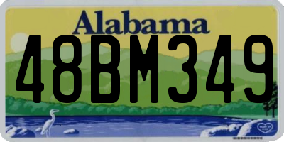 AL license plate 48BM349