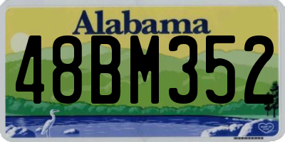AL license plate 48BM352