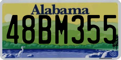 AL license plate 48BM355