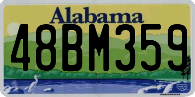 AL license plate 48BM359