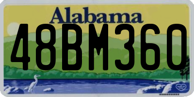 AL license plate 48BM360
