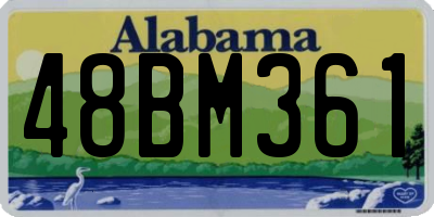 AL license plate 48BM361