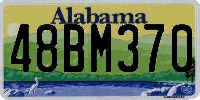AL license plate 48BM370