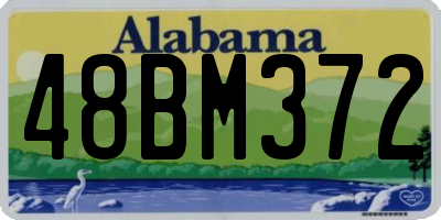AL license plate 48BM372