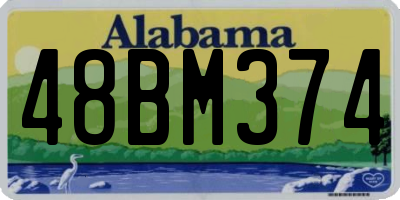 AL license plate 48BM374