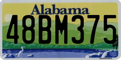 AL license plate 48BM375