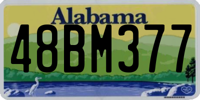 AL license plate 48BM377