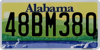 AL license plate 48BM380