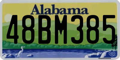 AL license plate 48BM385