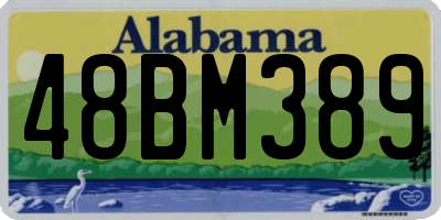 AL license plate 48BM389