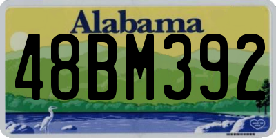 AL license plate 48BM392
