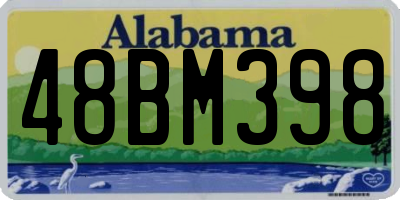 AL license plate 48BM398