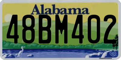 AL license plate 48BM402