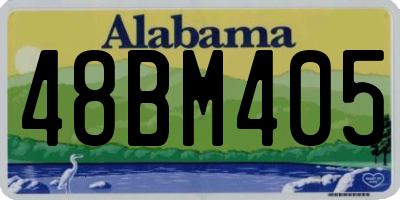 AL license plate 48BM405