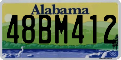 AL license plate 48BM412