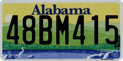 AL license plate 48BM415