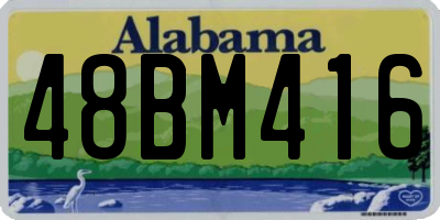 AL license plate 48BM416