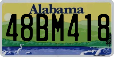 AL license plate 48BM418