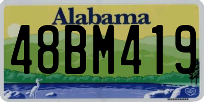 AL license plate 48BM419