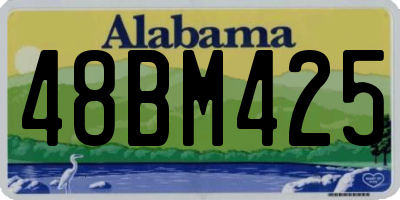 AL license plate 48BM425