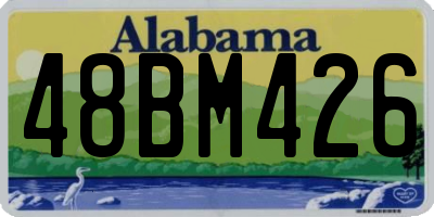 AL license plate 48BM426
