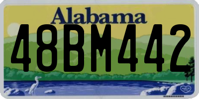 AL license plate 48BM442