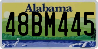 AL license plate 48BM445