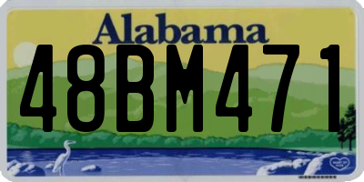 AL license plate 48BM471