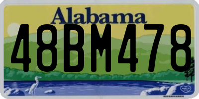 AL license plate 48BM478