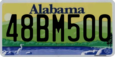 AL license plate 48BM500