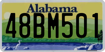 AL license plate 48BM501