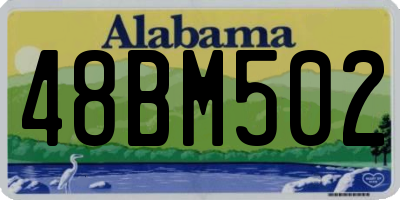 AL license plate 48BM502