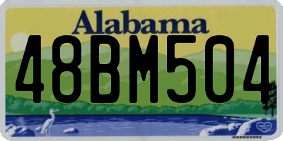 AL license plate 48BM504