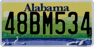 AL license plate 48BM534