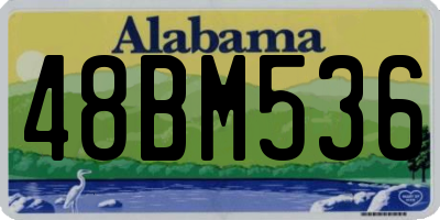 AL license plate 48BM536