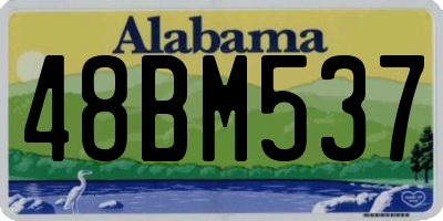 AL license plate 48BM537